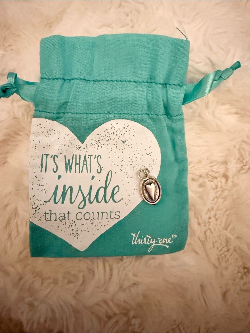 Proverbs 31 heart Charm by Thirty-one